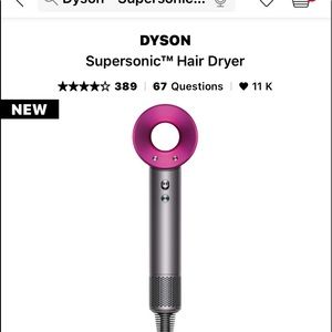 Dyson supersonic hairdryer